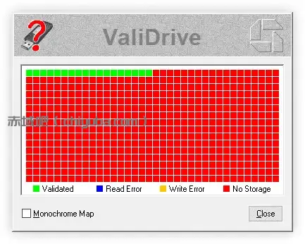 ValiDrive v1.0.1 U盘扩容检测工具，快速检测U盘真实容量-寒山客