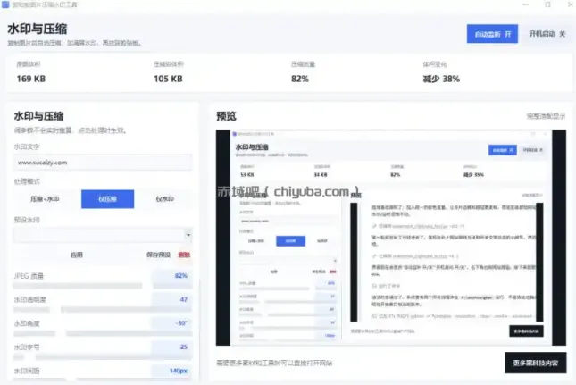 Windows剪贴板复制图片后，体积会暴涨数百倍？剪贴板图片一键自动压缩及添加水印工具