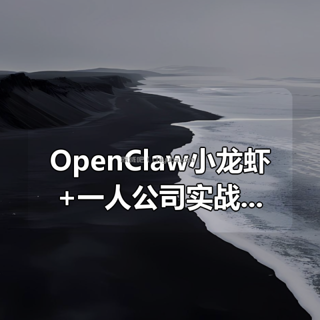 OpenClaw小龙虾+一人公司实战训练营，从部署到创收，将AI工具转化为“一人公司”引擎，低成本变现（更新）