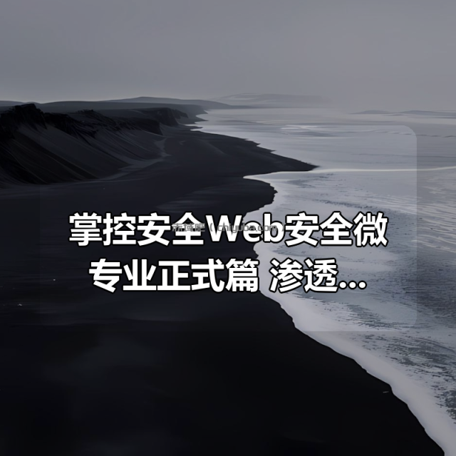 掌控安全Web安全微专业正式篇 渗透/黑客/linux/网络安全/攻防/漏洞/kali 掌控安全Web安全微专业正式篇 渗透/黑客/linux/网络安全/攻防/漏洞/kali