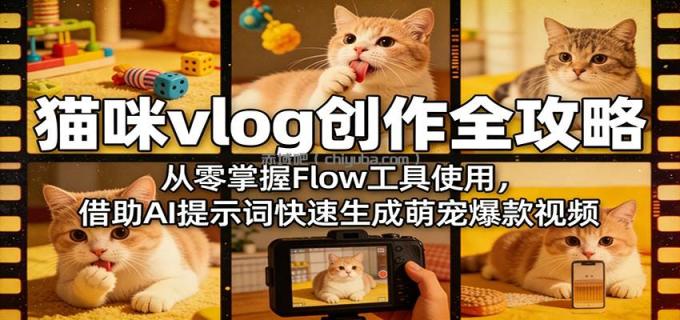 图片[1]-猫咪vlog创作全攻略：从零掌握Flow工具使用，借助AI提示词快速生成萌宠爆款视频-小创项目网