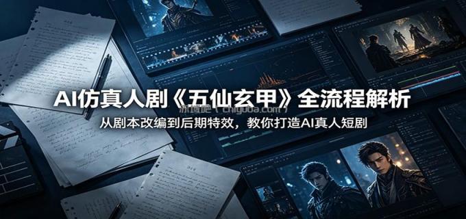 图片[1]-AI仿真人剧《五仙玄甲》全流程解析：从剧本改编到后期特效，教你打造AI真人短剧-小创项目网