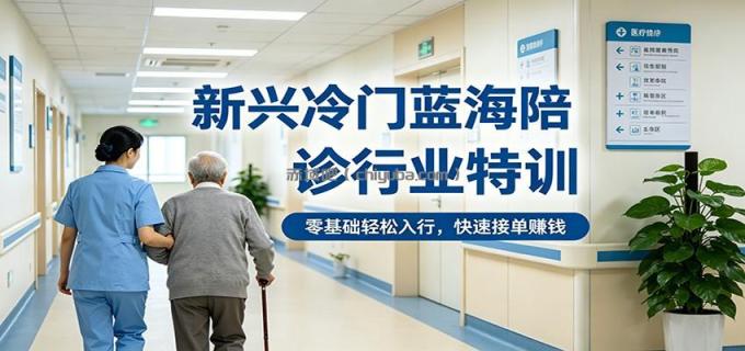 图片[1]-新兴冷门蓝海陪诊行业特训，零基础轻松入行，快速接单赚钱-小创项目网