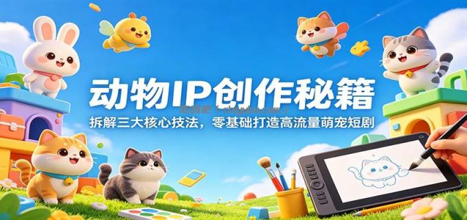 图片[1]-动物IP创作秘籍：拆解三大核心技法，零基础打造高流量萌宠短剧-小创项目网