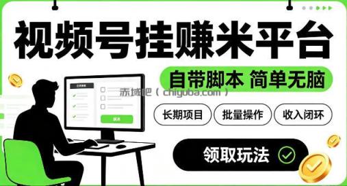 最新视频号挂G賺米平台，自带脚本，长期能做，简单无脑【揭秘】