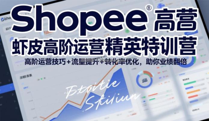 Shopee虾皮高阶运营精英特训营,高阶运营技巧+流量提升+转化率优化,助你业绩翻倍(更新26年7月)