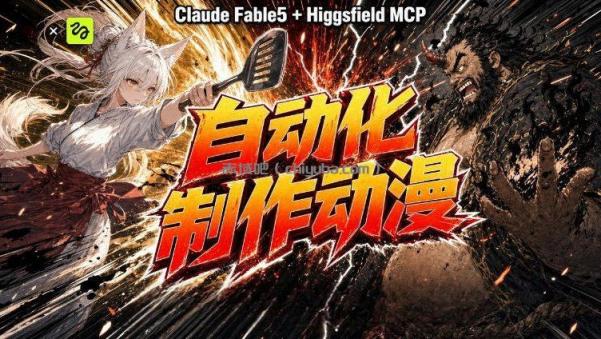 AI自动化动漫制作!Claude Fable 5接入Higgsfield MCP,直接生成完整创意内容