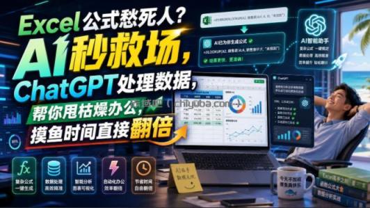 Excel公式愁死人？AI秒救场，ChatGPT处理数据，帮你甩枯燥办公，摸鱼时间直接翻倍【原创双语字幕】