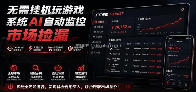 图片[1]-系统AI自动监控市场捡漏，不用玩游戏，只需要一部手机，支持任何形式数据验证-小创项目网