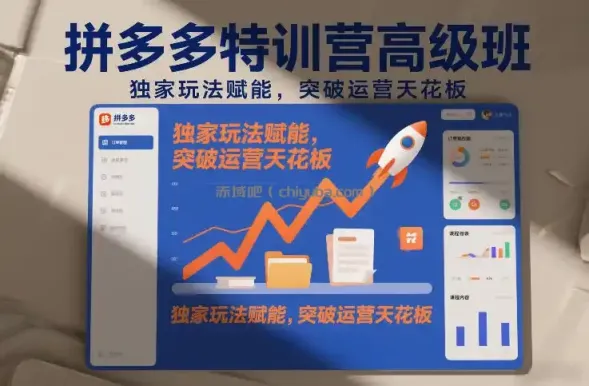 拼多多特训营高阶班，独家玩法赋能，突破运营天花板(更新260805)
