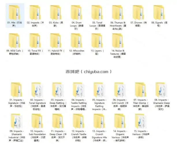 4400+个史诗级音效素材包!专业预告片、史诗级的紧张感与氛围声音包,中文分类,超级精选包