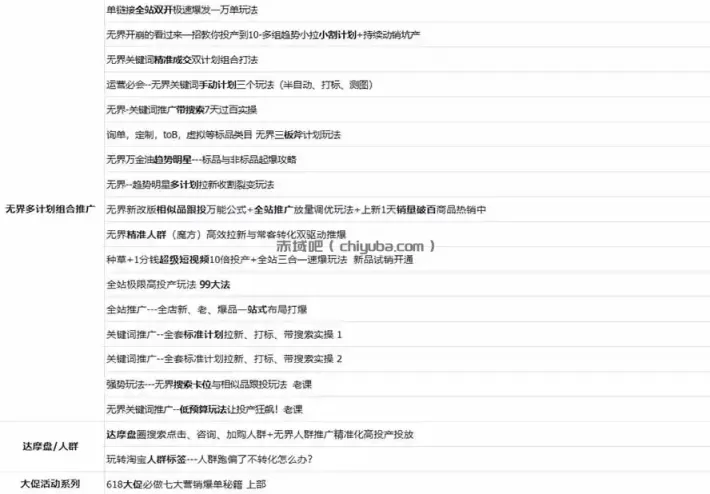 图片[2]-2026淘天开单秘籍PRO实战陪跑课程：全套落地运营玩法，一站式解决淘宝流量低、不出单难题(更新260906-小创项目网