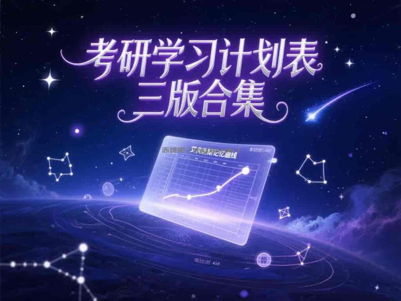 考研学习计划表：高效备考三版合集