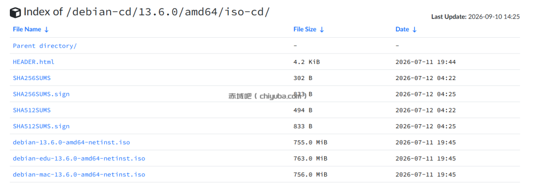 【debianISO文件镜像地址】debian-13.6.0-amd64-netinst.iso